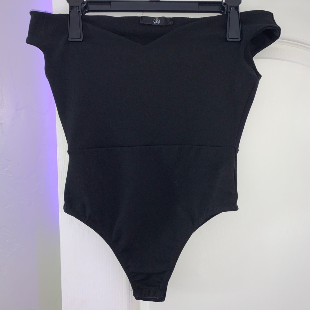 Black Neckline Bodysuit